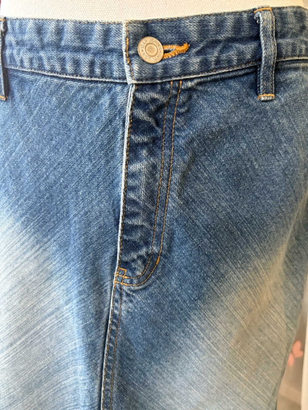 Vintage Gap Jean A-line Maxi Skirt - Picture 5 of 7